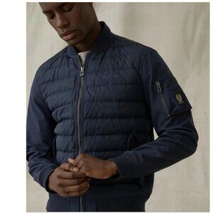 Belstaff Padded Mantle Jacket in Dark Navy
